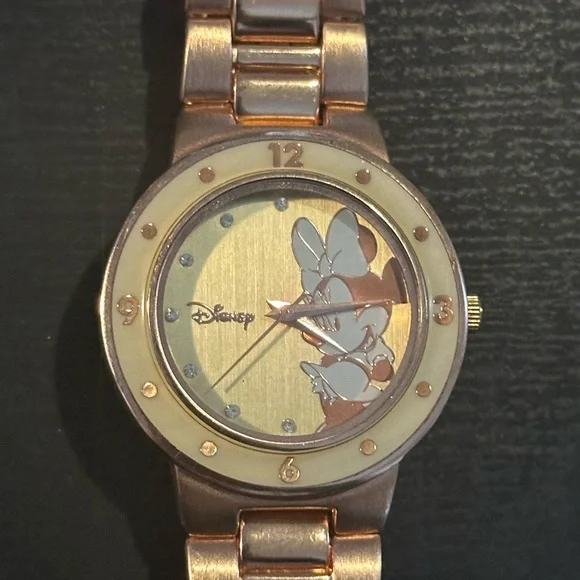 Disney Minnie Mouse Rose Gold tone Stainless Steel Watch - Picture 2 of 5